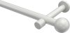 10193625-1032 Gardinenstange Metall 20 mm Ø PRESTIGE - Luino Weiß (ohne Ringe)