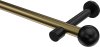 10193625-109529 Gardinenstange Metall 20 mm Ø PRESTIGE - Luino Messing Antik / Schwarz (ohne Ringe)