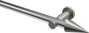 10193711-101239 Gardinenstange Metall 20 mm Ø PLATON - Savio Chrom / Edelstahl-Optik (ohne Ringe)
