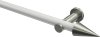 10193711-103239 Gardinenstange Metall 20 mm Ø PLATON - Savio Weiß / Edelstahl-Optik (ohne Ringe)