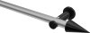 10193711-103329 Gardinenstange Metall 20 mm Ø PLATON - Savio Silbergrau / Schwarz (ohne Ringe)