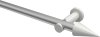 10193711-103332 Gardinenstange Metall 20 mm Ø PLATON - Savio Silbergrau / Weiß (ohne Ringe)