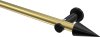 10193711-103829 Gardinenstange Metall 20 mm Ø PLATON - Savio Messing-Optik / Schwarz (ohne Ringe)