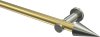 10193711-103839 Gardinenstange Messing-Optik / Edelstahl-Optik 20 mm Ø PLATON - Savio (ohne Ringe)