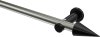 10193711-103929 Gardinenstange Metall 20 mm Ø PLATON - Savio Edelstahl-Optik / Schwarz (ohne Ringe)