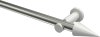 10193711-103932 Gardinenstange Metall 20 mm Ø PLATON - Savio Edelstahl-Optik / Weiß (ohne Ringe)