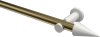 10193711-109532 Gardinenstange Metall 20 mm Ø PLATON - Savio Messing Antik / Weiß (ohne Ringe)