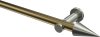 10193711-109539 Gardinenstange Metall 20 mm Ø PLATON - Savio Messing Antik / Edelstahl-Optik (ohne Ringe)