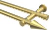 10193712-1038 Gardinenstange Messing-Optik 20 mm Ø 2-läufig PLATON - Savio (ohne Ringe)