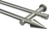 10193712-1039 Gardinenstange Edelstahl-Optik 20 mm Ø 2-läufig PLATON - Savio (ohne Ringe)
