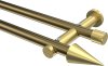 10193712-109538 Gardinenstange Metall 20 mm Ø 2-läufig PLATON - Savio Messing Antik / Messing-Optik (ohne Ringe)
