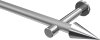 10193725-103312 Gardinenstange Metall 20 mm Ø PRESTIGE - Savio Silbergrau / Chrom (ohne Ringe)