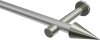 10193725-103339 Gardinenstange Metall 20 mm Ø PRESTIGE - Savio Silbergrau / Edelstahl-Optik (ohne Ringe)