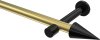 10193725-103829 Gardinenstange Metall 20 mm Ø PRESTIGE - Savio Messing-Optik / Schwarz (ohne Ringe)