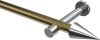 10193725-109512 Gardinenstange Metall 20 mm Ø PRESTIGE - Savio Messing Antik / Chrom (ohne Ringe)