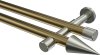 10193726-109539 Gardinenstange Metall 20 mm Ø 2-läufig PRESTIGE - Savio Messing Antik / Edelstahl-Optik (ohne Ringe)
