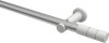 10193811-103332 Gardinenstange Metall 20 mm Ø PLATON - Elanto Silbergrau / Weiß (ohne Ringe)