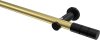 10193811-103829 Gardinenstange Metall 20 mm Ø PLATON - Elanto Messing-Optik / Schwarz (ohne Ringe)