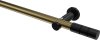 10193811-109529 Gardinenstange Metall 20 mm Ø PLATON - Elanto Messing Antik / Schwarz (ohne Ringe)