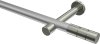 10193825-103339 Gardinenstange Metall 20 mm Ø PRESTIGE - Elanto Silbergrau / Edelstahl-Optik (ohne Ringe)