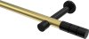 10193825-103829 Gardinenstange Metall 20 mm Ø PRESTIGE - Elanto Messing-Optik / Schwarz (ohne Ringe)