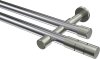 10193826-101239 Gardinenstange Metall 20 mm Ø 2-läufig PRESTIGE - Elanto Chrom / Edelstahl-Optik (ohne Ringe)