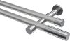 10193826-103312 Gardinenstange Metall 20 mm Ø 2-läufig PRESTIGE - Elanto Silbergrau / Chrom (ohne Ringe)