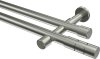 10193826-1039 Gardinenstange Edelstahl-Optik 20 mm Ø 2-läufig PRESTIGE - Elanto (ohne Ringe)