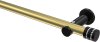 10194111-103829 Gardinenstange Metall 20 mm Ø PLATON - Estana Messing-Optik / Schwarz (ohne Ringe)