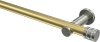 10194111-103839 Gardinenstange Messing-Optik / Edelstahl-Optik 20 mm Ø PLATON - Estana (ohne Ringe)