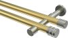 10194126-103839 Gardinenstange Messing-Optik / Edelstahl-Optik 20 mm Ø 2-läufig PRESTIGE - Estana (ohne Ringe)