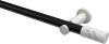 10194211-102932 Gardinenstange Metall 20 mm Ø PLATON - Zoena Schwarz / Weiß (ohne Ringe)