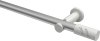 10194211-103332 Gardinenstange Metall 20 mm Ø PLATON - Zoena Silbergrau / Weiß (ohne Ringe)