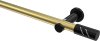 10194211-103829 Gardinenstange Metall 20 mm Ø PLATON - Zoena Messing-Optik / Schwarz (ohne Ringe)