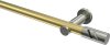 10194211-103839 Gardinenstange Messing-Optik / Edelstahl-Optik 20 mm Ø PLATON - Zoena (ohne Ringe)
