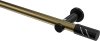 10194211-109529 Gardinenstange Metall 20 mm Ø PLATON - Zoena Messing Antik / Schwarz (ohne Ringe)