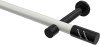10194225-103229 Gardinenstange Metall 20 mm Ø PRESTIGE - Zoena Weiß / Schwarz (ohne Ringe)