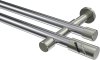 10194226-101239 Gardinenstange Metall 20 mm Ø 2-läufig PRESTIGE - Zoena Chrom / Edelstahl-Optik (ohne Ringe)