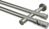 10194226-1039 Gardinenstange Edelstahl-Optik 20 mm Ø 2-läufig PRESTIGE - Zoena (ohne Ringe)
