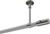 10194233-XX3239 Gardinenstange Metall 20 mm Ø SONETTE - Zoena Weiß / Edelstahl-Optik (ohne Ringe)