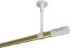 10194233-XX3832 Gardinenstange Metall 20 mm Ø SONETTE - Zoena Messing-Optik / Weiß (ohne Ringe)