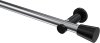 10194611-101229 Gardinenstange Metall 20 mm Ø PLATON - Sitra Chrom / Schwarz (ohne Ringe)