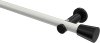 10194611-103229 Gardinenstange Metall 20 mm Ø PLATON - Sitra Weiß / Schwarz (ohne Ringe)