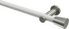10194611-103239 Gardinenstange Metall 20 mm Ø PLATON - Sitra Weiß / Edelstahl-Optik (ohne Ringe)