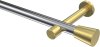 10194625-101238 Gardinenstange Metall 20 mm Ø PRESTIGE - Sitra Chrom / Messing-Optik (ohne Ringe)