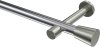10194625-101239 Gardinenstange Metall 20 mm Ø PRESTIGE - Sitra Chrom / Edelstahl-Optik (ohne Ringe)