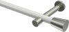 10194625-103239 Gardinenstange Metall 20 mm Ø PRESTIGE - Sitra Weiß / Edelstahl-Optik (ohne Ringe)