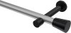 10194625-103329 Gardinenstange Metall 20 mm Ø PRESTIGE - Sitra Silbergrau / Schwarz (ohne Ringe)