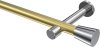 10194625-103812 Gardinenstange Metall 20 mm Ø PRESTIGE - Sitra Messing-Optik / Chrom (ohne Ringe)