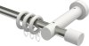 10200527-103932 Gardinenstange Metall / Holz 20 mm Ø TALENA - Feta Edelstahl-Optik / Weiß lackiert